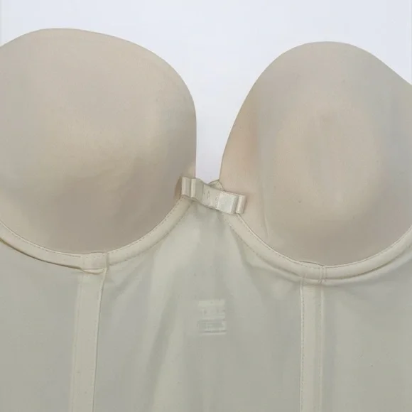 Simone Perele Women's Corset Bra Removable Straps & Garters Ivory Sz 34B - Picture 16 of 16
